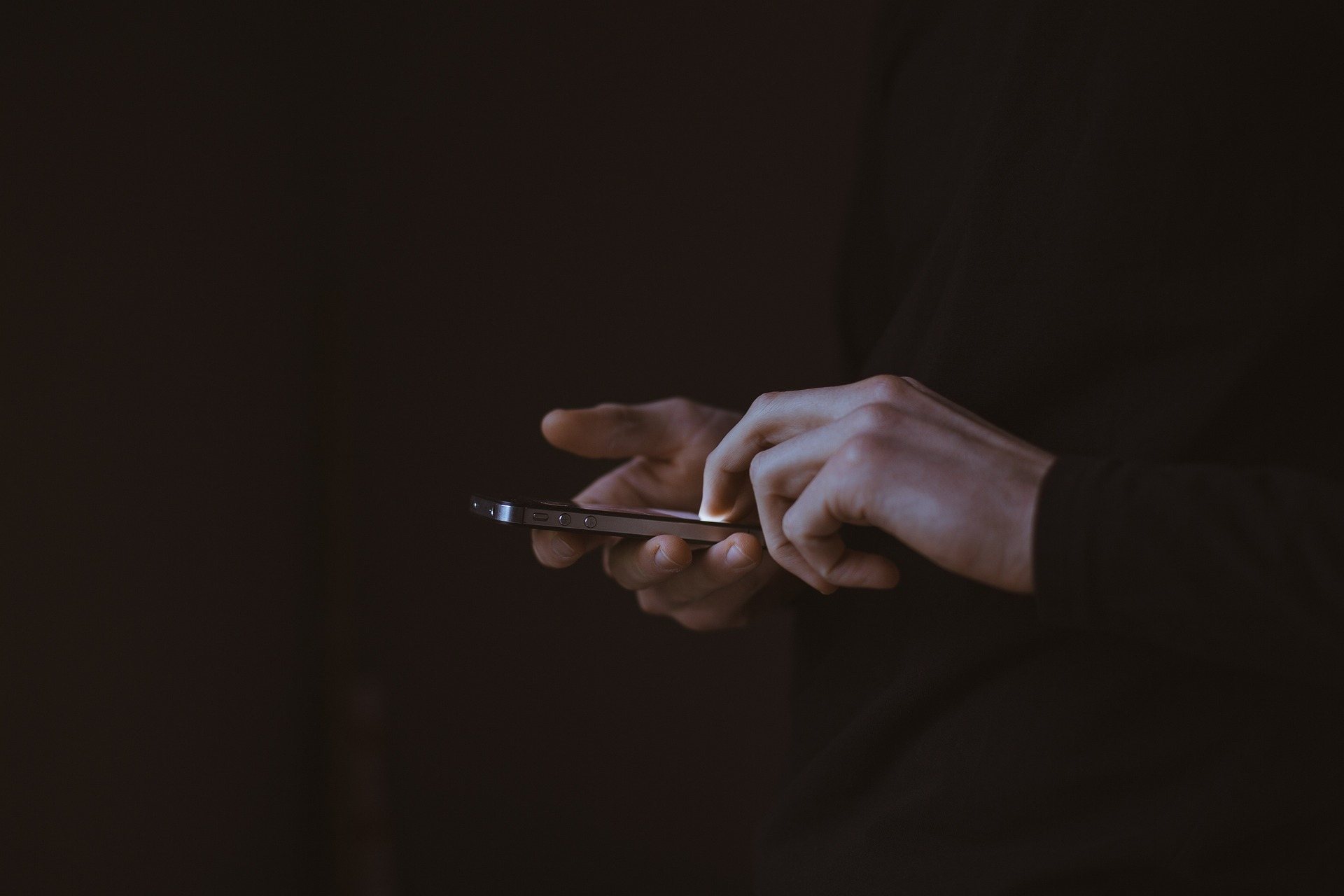 A caller on the phone during intake